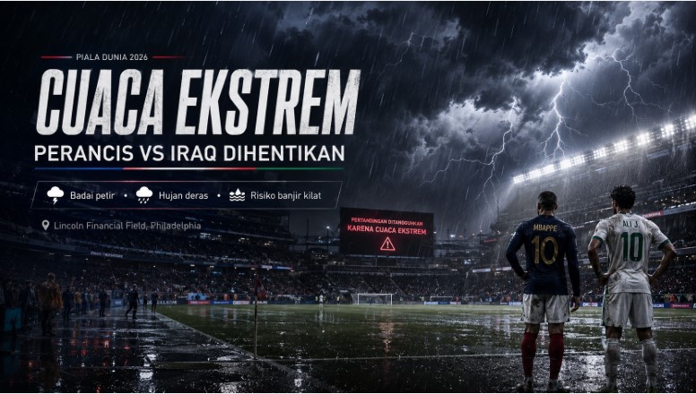 Perancis vs Iraq dihentikan - Berita Piala Dunia 2026