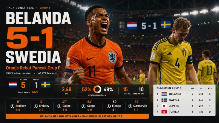 hasil belanda vs swedia - berita piala dunia 2026