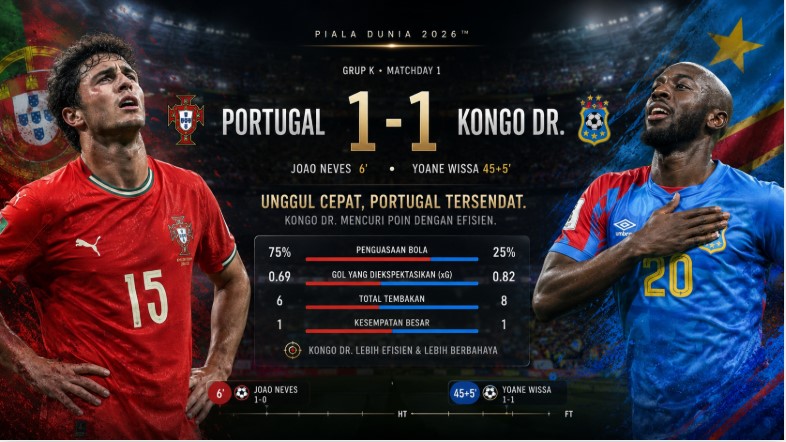 hasil portugal vs kongo - berita piala dunia 2026 lintas priangan