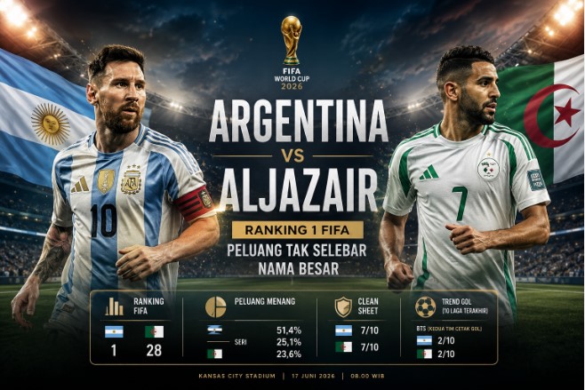 laga argentina vs aljazair - berita piala dunia 2026 lintas priangan