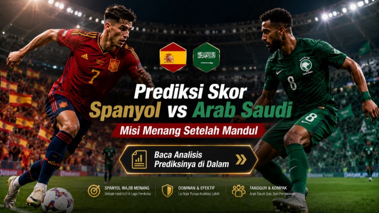 prediksi skor spanyol vs arab saudi hari ini - berita piala dunia 2026