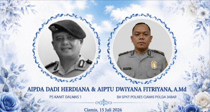 Dua Anggota Polres Ciamis Gugur-lintaspriangan