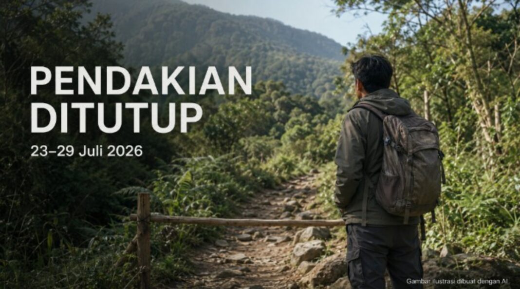 Gunung Gede Pangrango ditutup