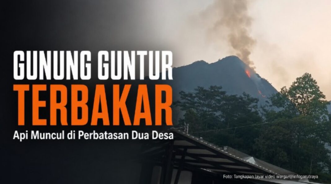 Gunung Guntur terbakar lagi - Berita Garut
