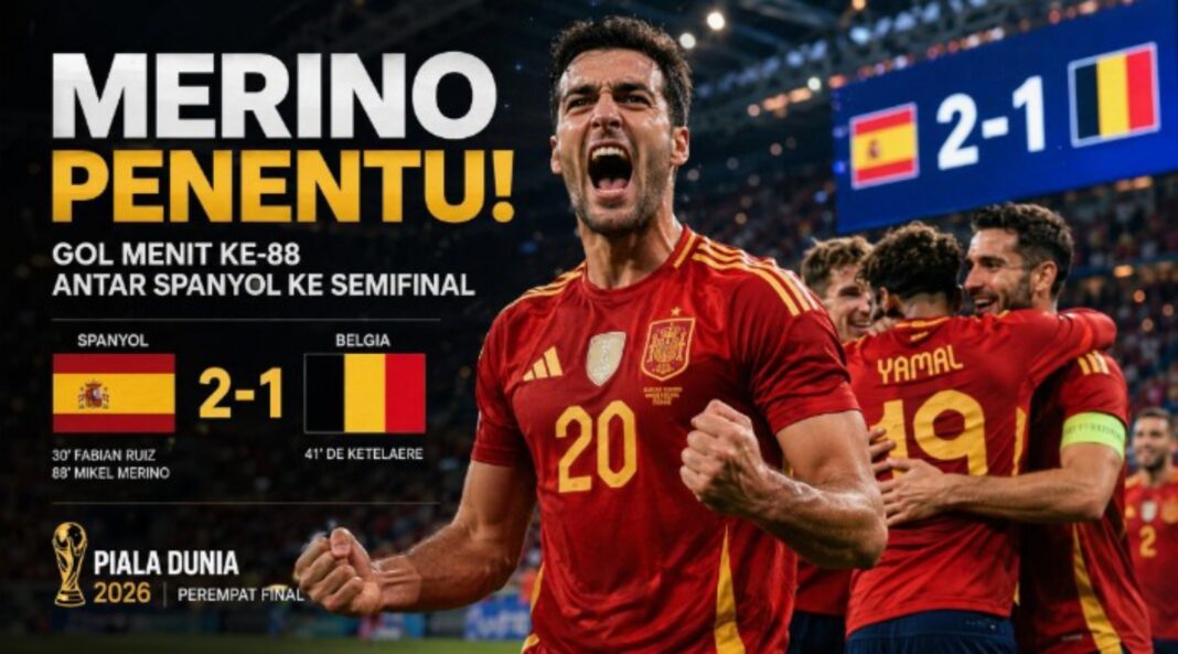 Hasil Spanyol vs Belgia