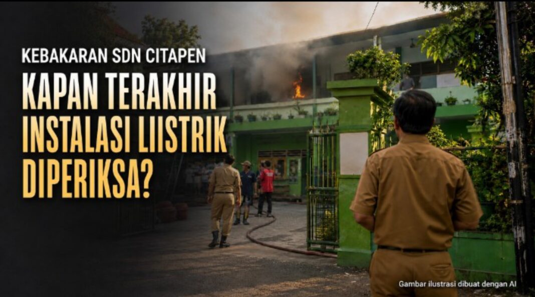 Kebakaran SDN Citapen Tasikmalaya