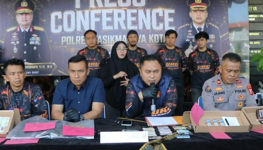 Komplotan Ganjal ATM Palembang dibekuk Polres Tasikmalaya