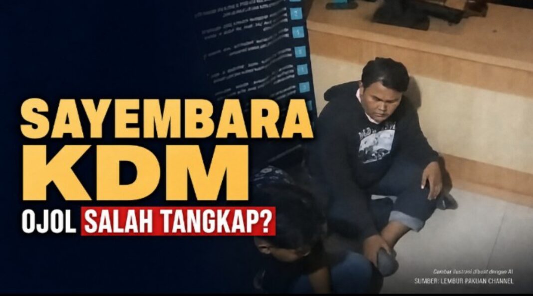 Sayembara KDM Ojol Salah Tangkap