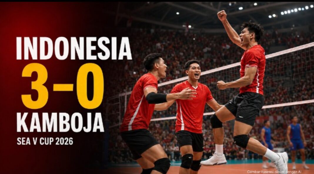 Timnas Voli Indonesia Hajar Kamboja