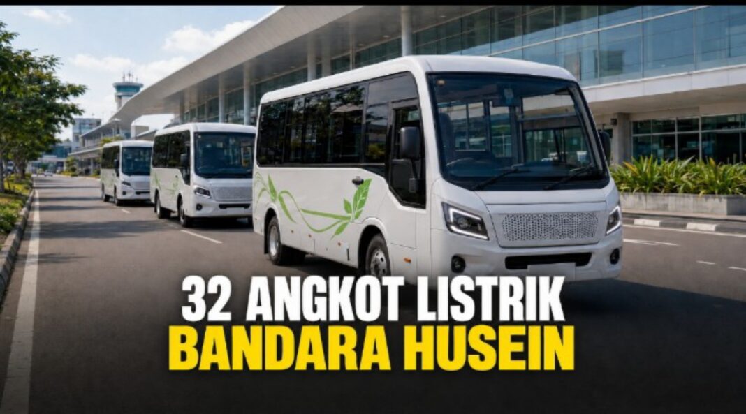angkot listrik Bandara Husein