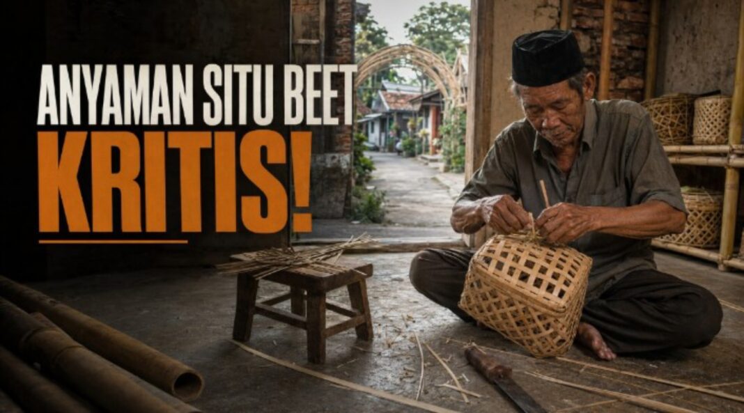 anyaman bambu situ beet tasikmalaya kritis - berita tasikmalaya