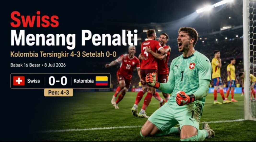 hasil Swiss vs Kolombia