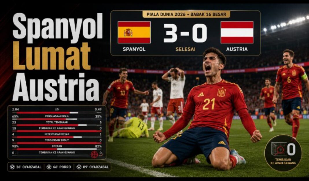 hasil spanyol vs austria - berita piala dunia 2026