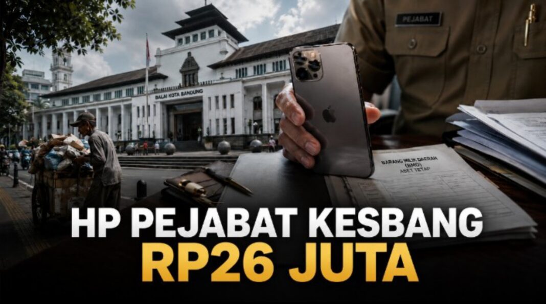 hp pejabat kesbang kota bandung rp 26 juta
