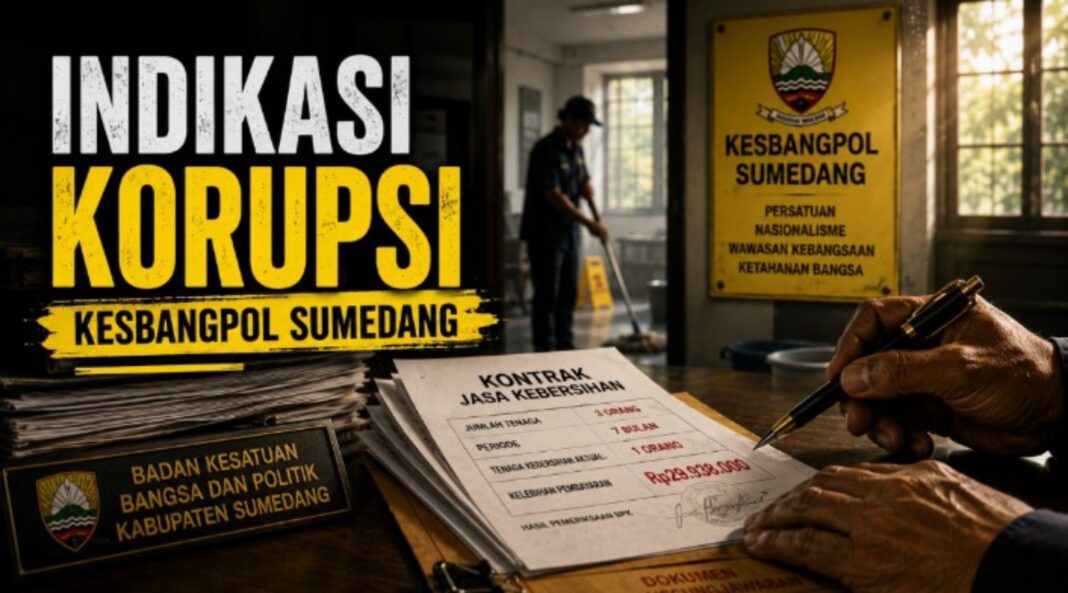 indikasi korupsi kesbangpol sumedang