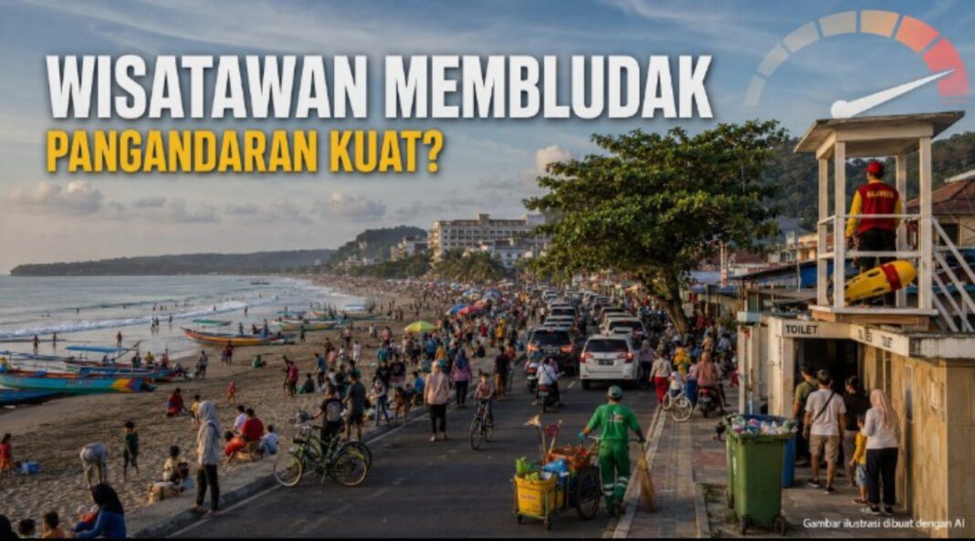 jumlah wisatawan pangandaran - berita pangandaran