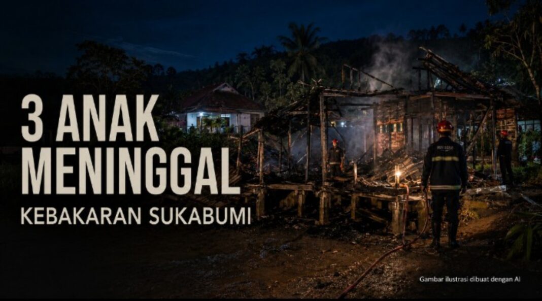 kebakaran di Sukabumi 3 Anak Meninggal