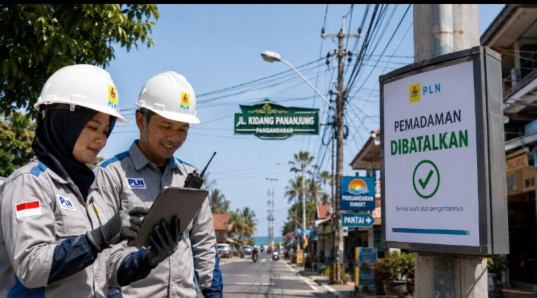 pemadaman listrik Pangandaran