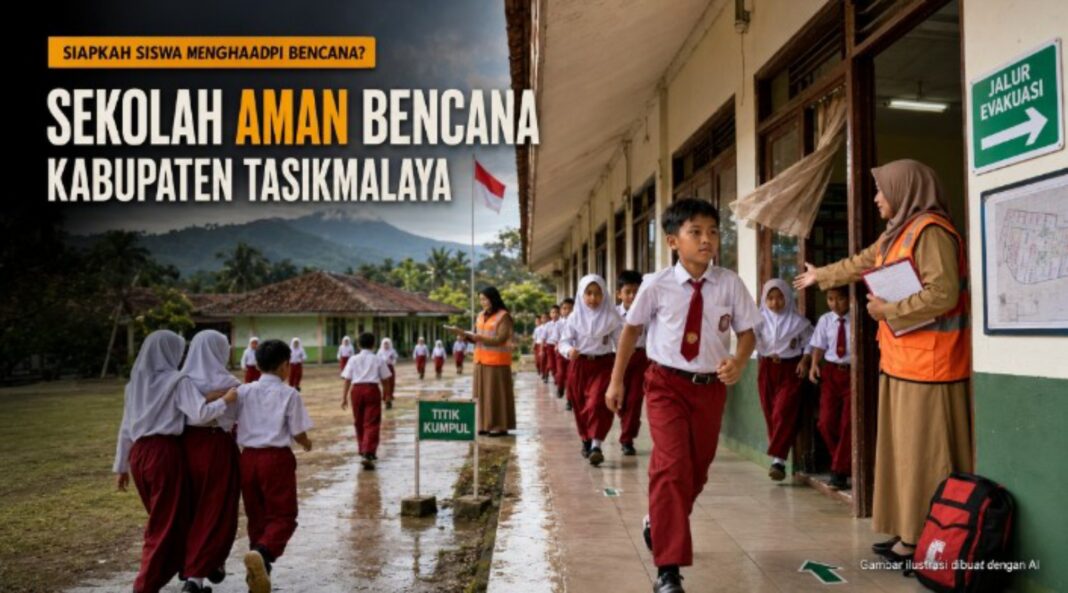 sekolah aman bencana Tasikmalaya