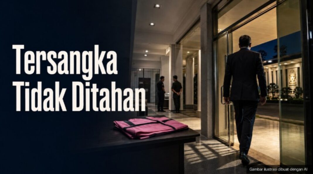 tersangka tidak ditahan