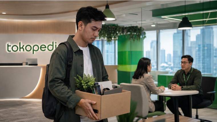 tokopedia phk 90 persen karyawan - berita nasional