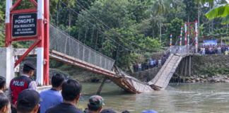 Jembatan Pongpet Pangandaran Anjlok Usai Diresmikan, Penyebab Belum Diketahui Jembatan Pongpet Pangandaran