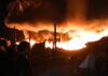Diduga Sisa Pembakaran Sampah, Gudang Barang Bekas di Banjarsari Ciamis Terbakar Kebakaran gudang barang bekas Ciamis - lintas priangan