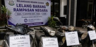 Lelang Motor Kejari Ciamis Digelar Hari Ini, Empat Unit Ditawarkan Lelang Barang Rampasan