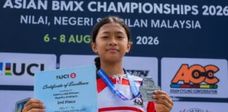 Neng Ozil Raih Perak Asian BMX Championship 2026 di Malaysia Neng Ozil