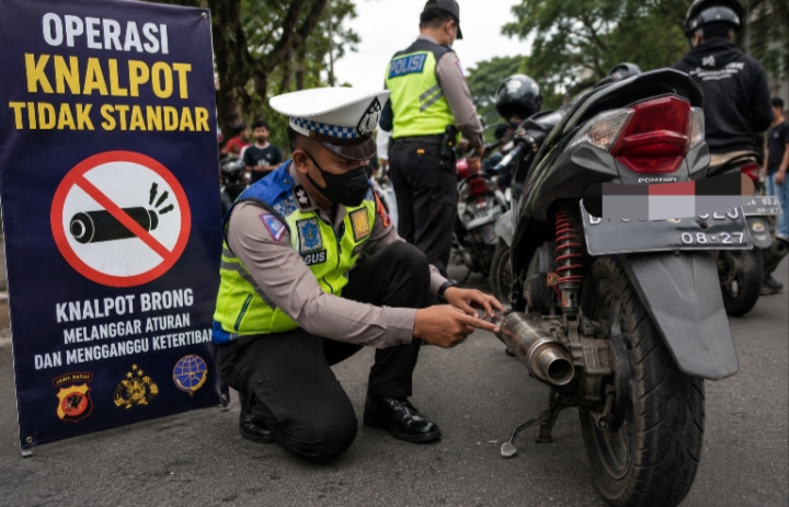 Razia knalpot brong di Jabar - lintas priangan