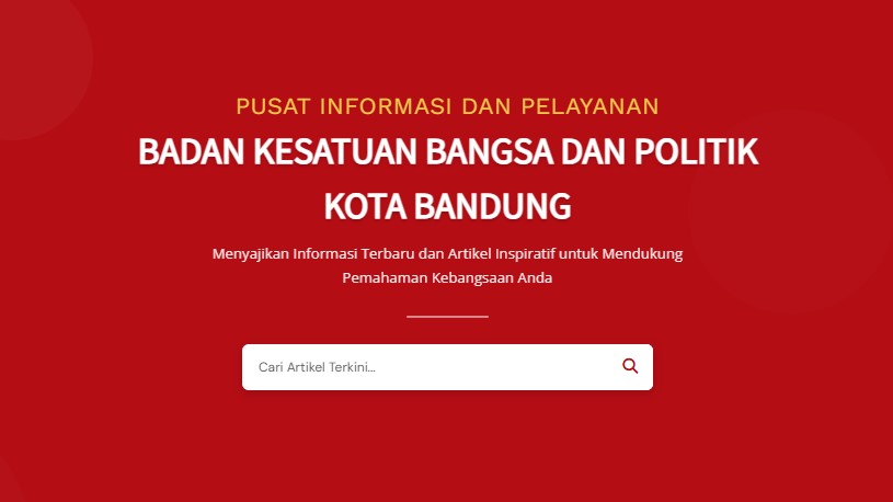 anggaran internet kesbangpol kota bandung