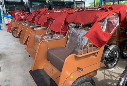 becak listrik Banjar - lintas priangan
