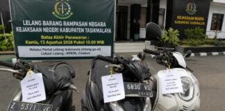 Lelang Kejari Tasikmalaya 13 Agustus, Tiga Motor Mulai Rp3,5 Juta lelang rampasan kab tasikmalaya