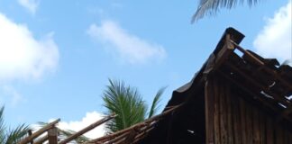 Musibah Angin Kencang Cimerak Pangandaran, Rumah Warga Tertimpa Pohon Angin kencang Cimerak - lintas priangan