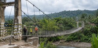 Jembatan Pongpet Pangandaran Dibangun Ulang, Ditargetkan Rampung Dua Bulan Jembatan Pongpet Pangandaran