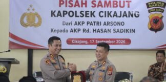 AKP Rd. Hasan Sadikin Jabat Kapolsek Cikajang, Patri Arsono Pindah ke Wanaraja Kapolsek Cikajang