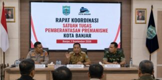 Satgas Premanisme Banjar Perkuat Koordinasi Jaga Keamanan Kota Satgas Premanisme Banjar