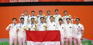 28 Tahun Menunggu, Indonesia Akhirnya Rebut Emas Beregu Putra Asian Games