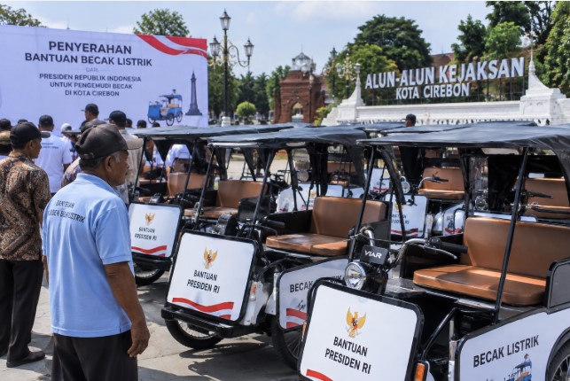 becak listrik Cirebon