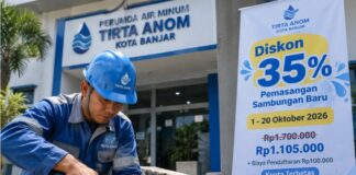 Diskon Sambungan Air Kota Banjar 35 Persen, Berlaku 1–20 Oktober 2026 diskon sambungan air Kota Banjar