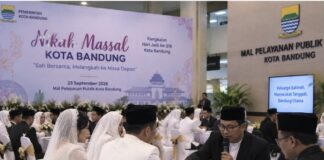 Nikah Massal Kota Bandung Hari Ini, 10 Pasangan Dijadwalkan Akad di MPP nikah massal Kota Bandung