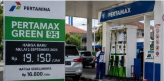 Pertamax Green 95 Naik Rp2.550 Jadi Rp19.150 per Liter Mulai 2 September pertamax green 95