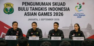 Skuad Bulu Tangkis Indonesia untuk Asian Games 2026 Diisi 20 Pemain skuad bulu tangkis Indonesia
