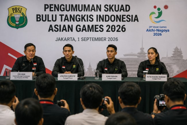 skuad bulu tangkis Indonesia
