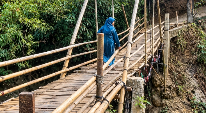 Kondisi Jembatan Ciangir Tasikmalaya- lintas priangan