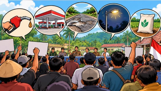 aksi warga Langkaplancar
