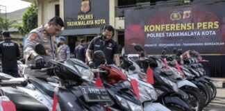 10 Kasus Curanmor Tasikmalaya Kota Terungkap, 14 Motor Diamankan curanmor Tasikmalaya Kota
