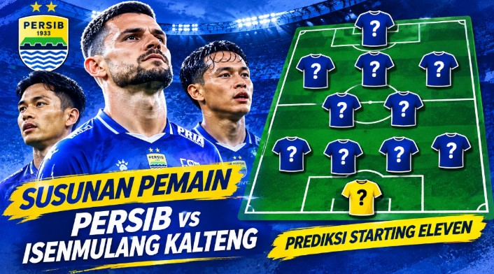 Susunan pemain Persib vs Isenmulang - Persib
